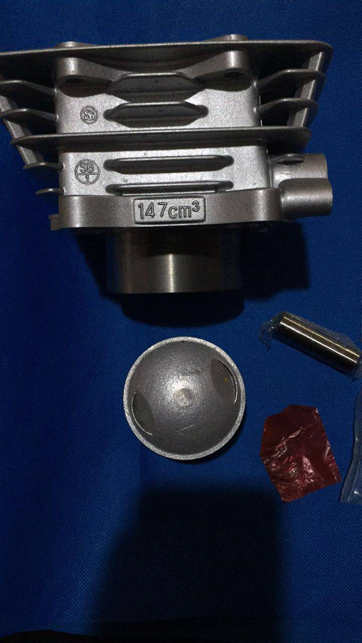 Applicable light riding taiko QM150J QM150-3J sleeve cylinder QS150-A cylinder body 147CM3 piston ring