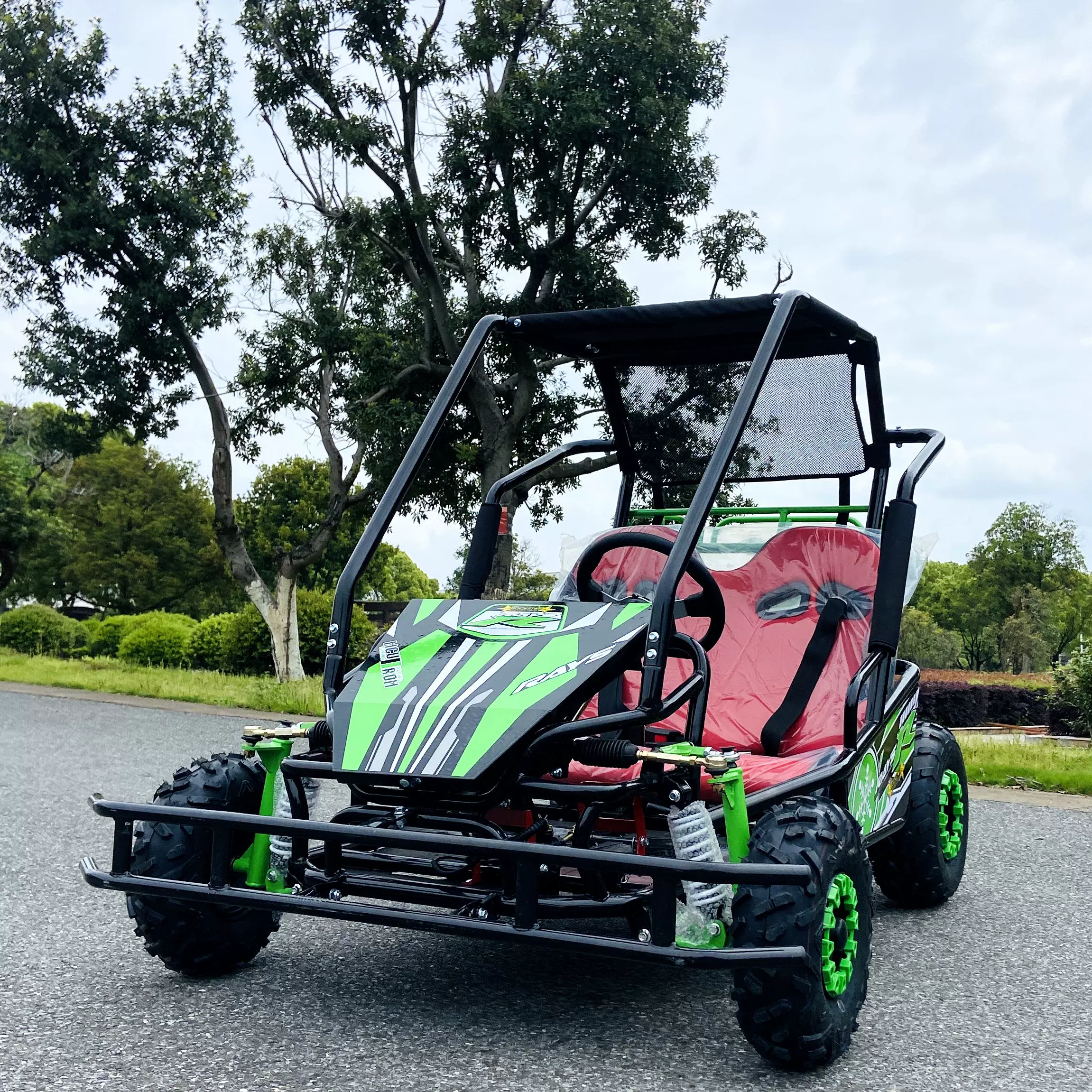 Электрический мотоцикл двухсторонний для indoors и outdoors детский внедорожный пляж Kart Plaza Park Park Line Circuit Rental Rental