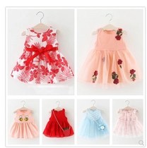 6-10 months 9 Baby girl baby summer dress little girl 8 dress child 0 one 1 two 2 three years old 4 Princess 12