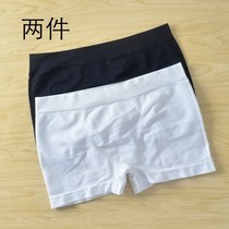 Mens Seamless tight stretch boxer briefs boxers like stockings Soft pouch-free Unisex legless panties