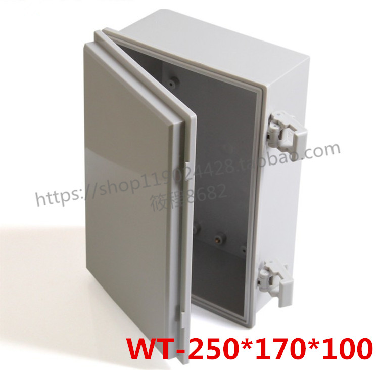 WT 250 * 170 * 100 hinge buckle waterproof and dust-proof sealing plastic wiring switch box power supply
