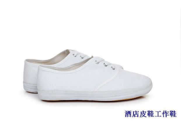 Ngày thiếu nhi Ngày trẻ em Giày trắng Giày khiêu vũ Giày trẻ em Người lớn thêu Canvas Giày với Giày vải trắng - Plimsolls giày converse trắng