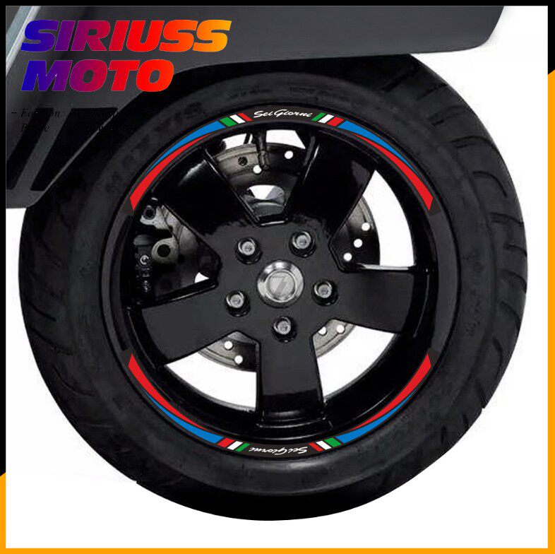 Vespa Spring Sprint 150 GTS GTV 300 Retrofit Wheel Stickers Body Stickers Reflective Stickers