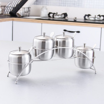 304 stainless steel seasoning Jar Kitchen seasoning bottle jar seasoning box seasoning jar set household