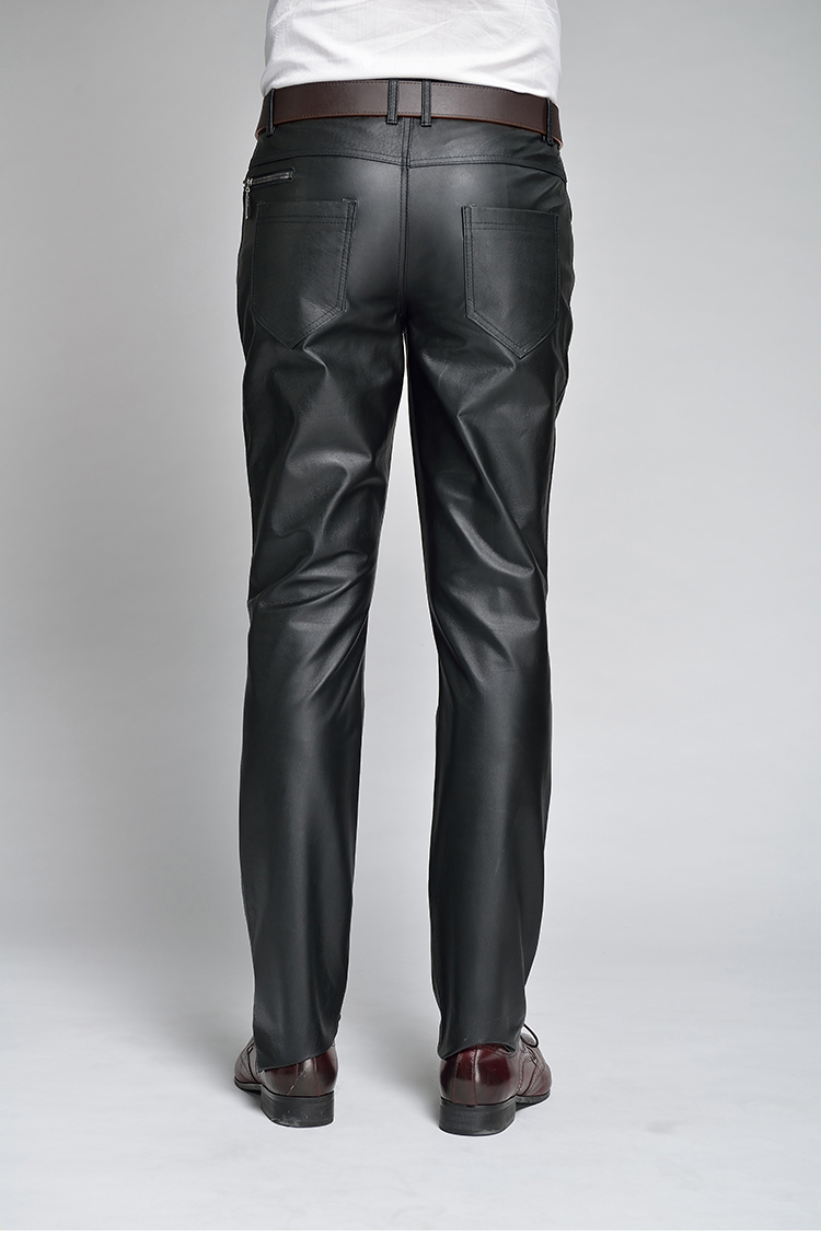 Pantalon cuir homme droit pour hiver - Ref 1491266 Image 23
