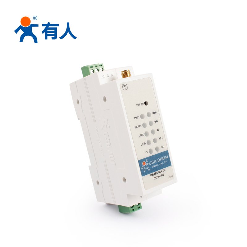 USR-DR504 rail style 4G DTU Full Netcom MODBUS conversion RS485 turns 4G industrial grade V0 flame retardant-Taobao