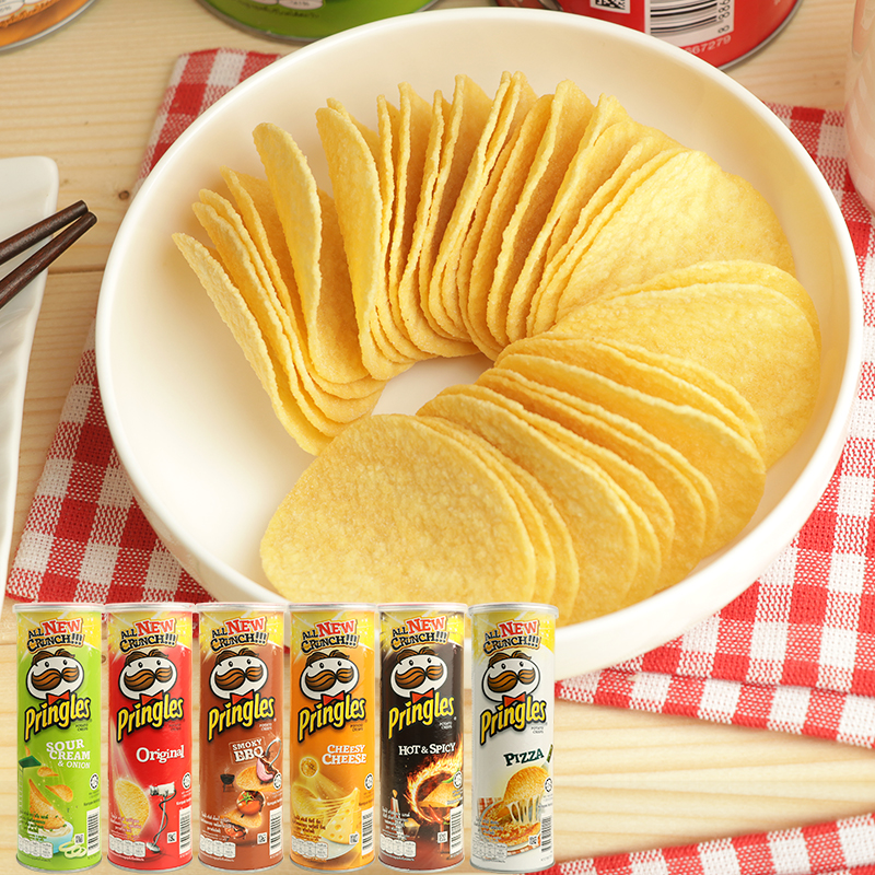 American Pint Potato Chips Yogurt Onion Cheese Grilled Raw Taste 158g Imported Canned Potato Slices Casual Snacks