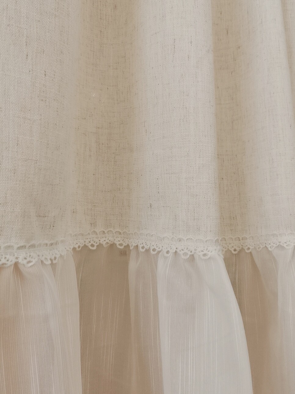 Japanese Linen Blend Rod Pocket Short Curtain