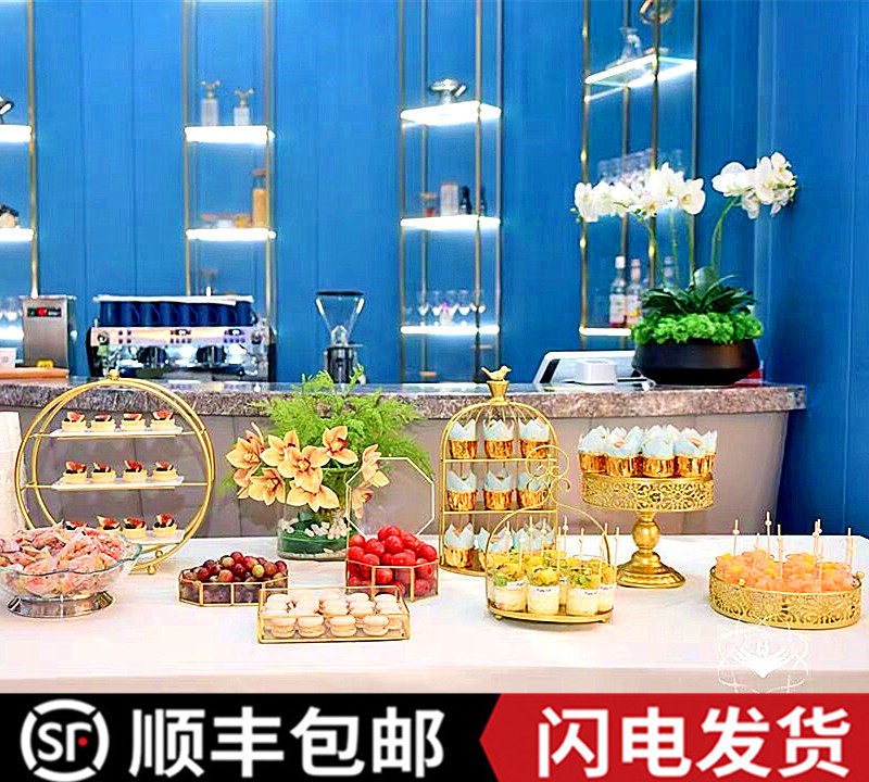 Dessert table ornaments display stand dessert pastry tray cold meal tea break table cake stand afternoon tea snack stand