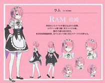 Maid costume Reem cos costume anime Ram Reem female from scratch different world life COSPLAY costume