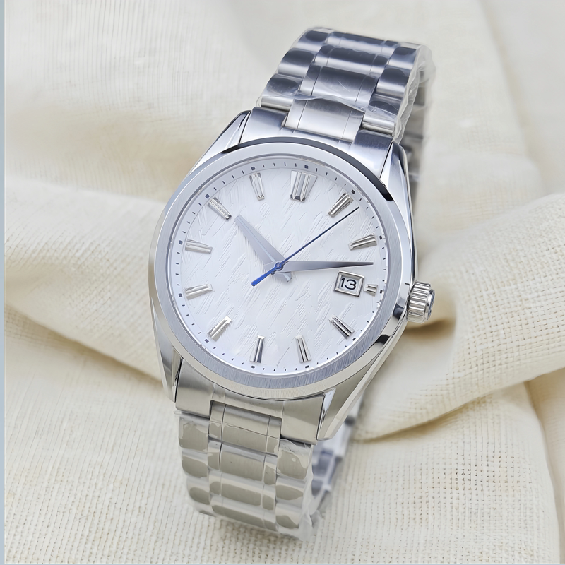Nh35 Mechanical Watch with White Birch Forest Design, Xinzhou Binglin Gs Mechanical Watch Modified Watch, Tsushima Lake Watch Case Diameter 39.5mm