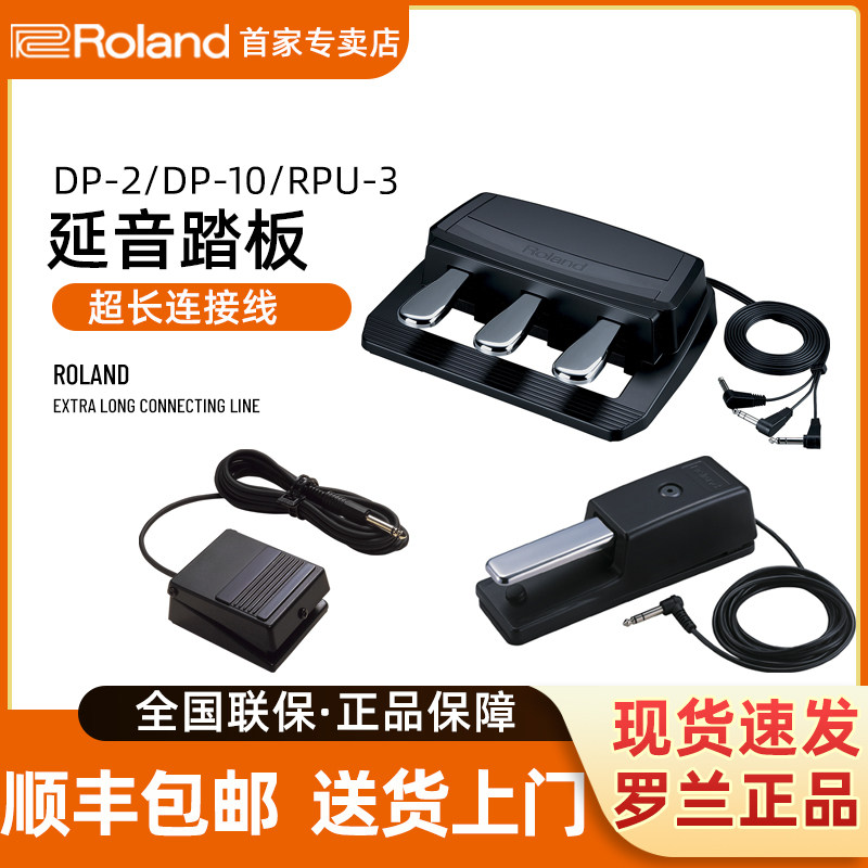 Roland Roland DP-10 DP-2 RPU-3 Keyboard Synthesizer Electric Piano Sustain Pedal Accessory