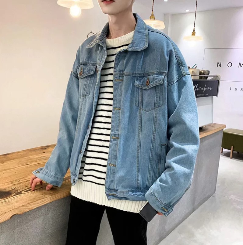 Denim Jacket Man 2020 Spring Autumn Season New Ins Loose 100 Hitch Blouse Male Korean Version Trendy Casual Jacket