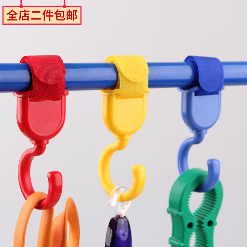 Japan KM Magic Sticker Hook Children Trolley Four-wheeler Hook Accessories Crossbar Adhesive Hook 2