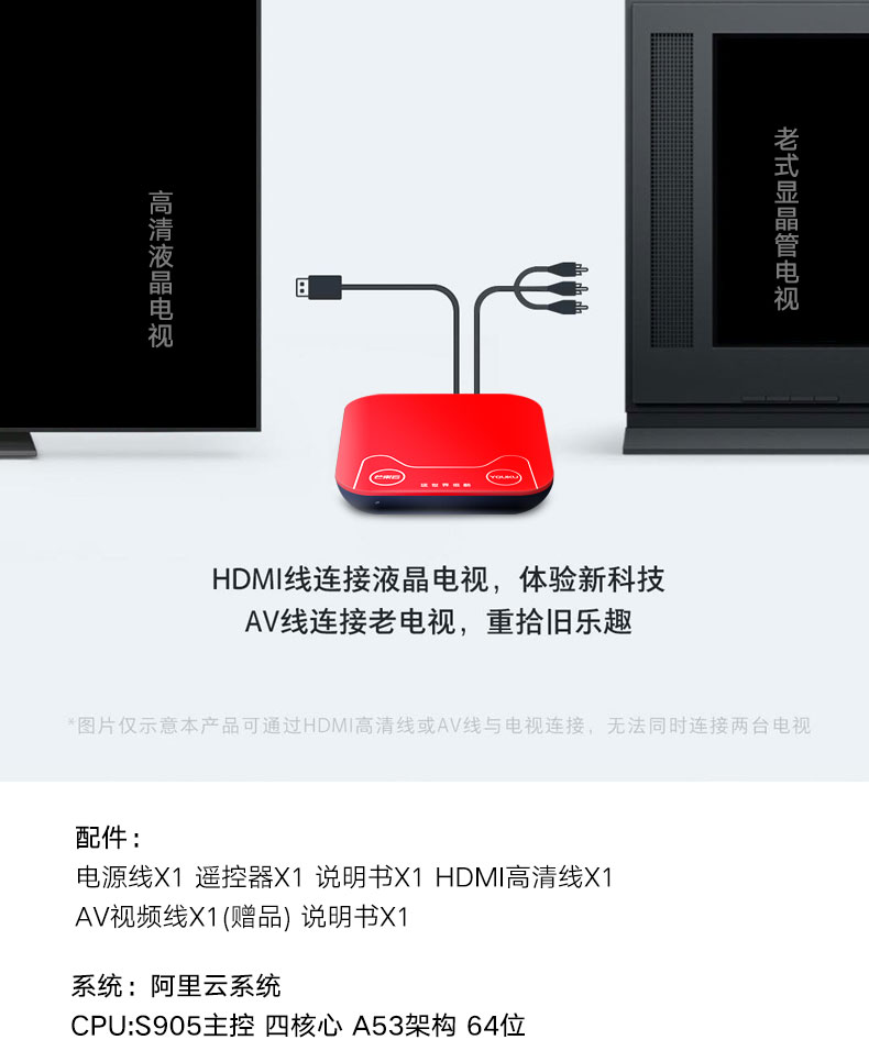 thiết bị phát wifi Mạng công nghiệp tiêu chuẩn mới set-top box TV box HD player home TV wifi không dây màn hình HD - Trình phát TV thông minh