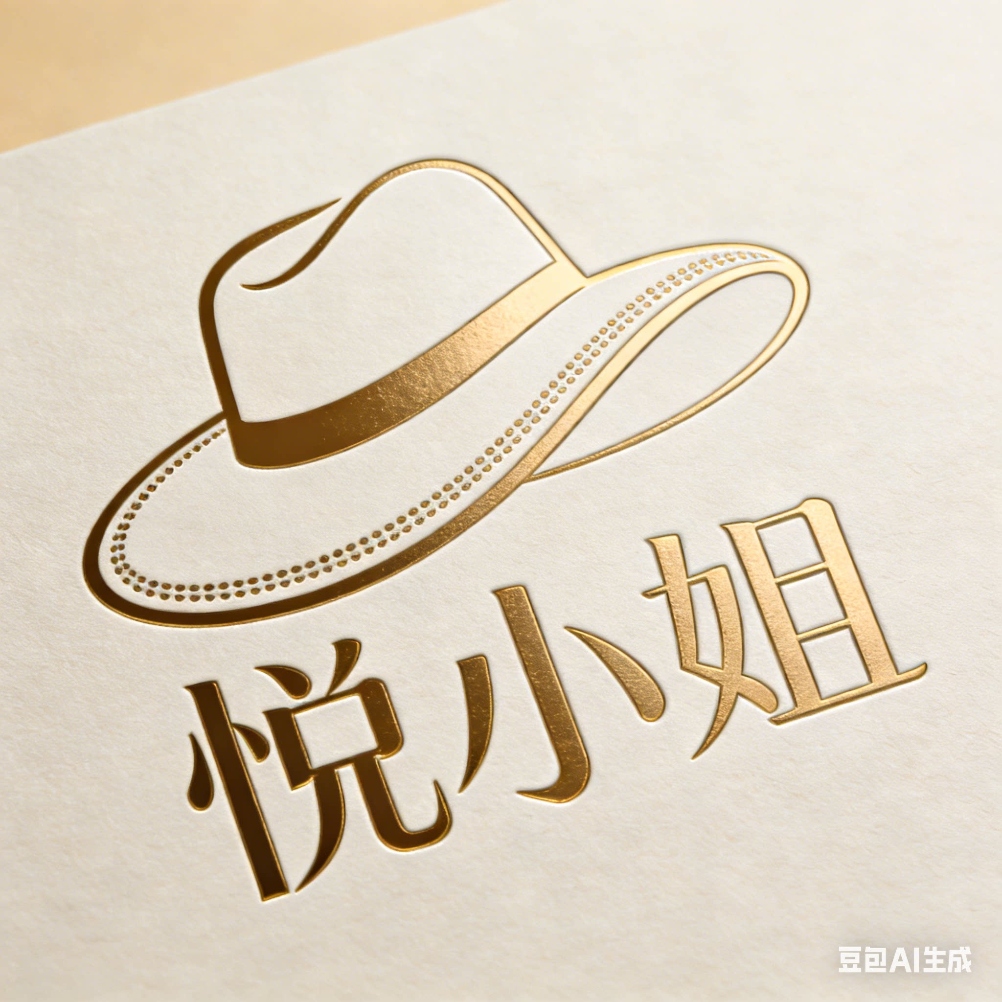悦小姐时尚帽业的LOGO
