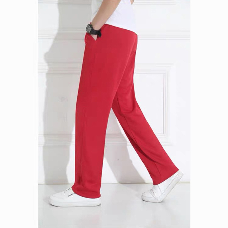 Spring and Summer Cotton Stretch Pants, Loose Casual Commuting Style for Young Men and Women, Autumn and Winter School Uniform Red Zodiac Year Straight-Leg Sweatpants Spring and Summer Cotton Stretch Pants, Loose Casual Commuting Style for Young Men and Women, Autumn and Winter School Uniform Red Zodiac Year Straight-Leg Sweatpants