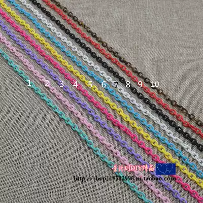 DIY jewelry accessories Acrylic 6*8mm plastic closed chain Single necklace Jewelry chain Material accessories