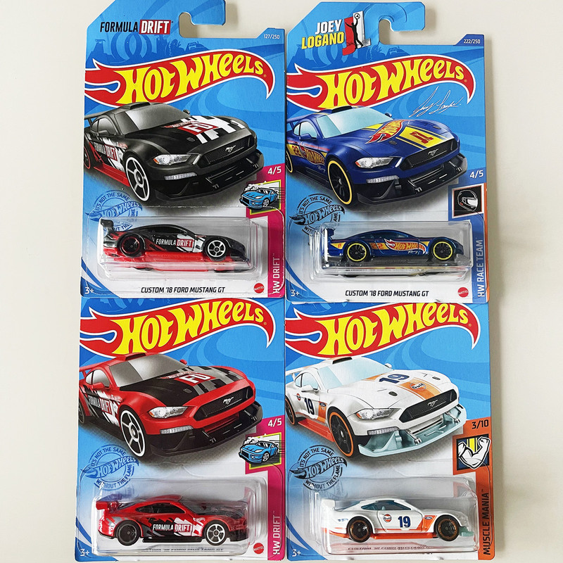 Hotwheels Hot Wheels Alloy Sports Car Custom Gulf Ford 18Ford Mustang Mustang Gt