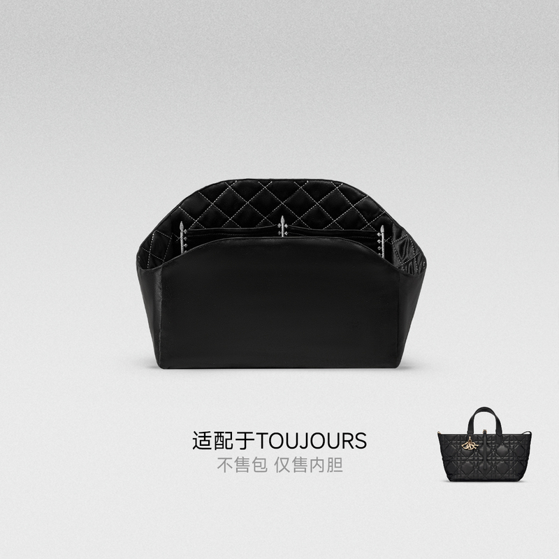 In-Stock Vanji Design Suitable for Dior Handbags, Toujours Original Bag with Embroidered Inner Lining, Ultra-Light and Machine Washable