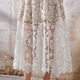 Niche designer new heavy industry lace embroidery flower sexy dress big swing hollow lace suspender skirt