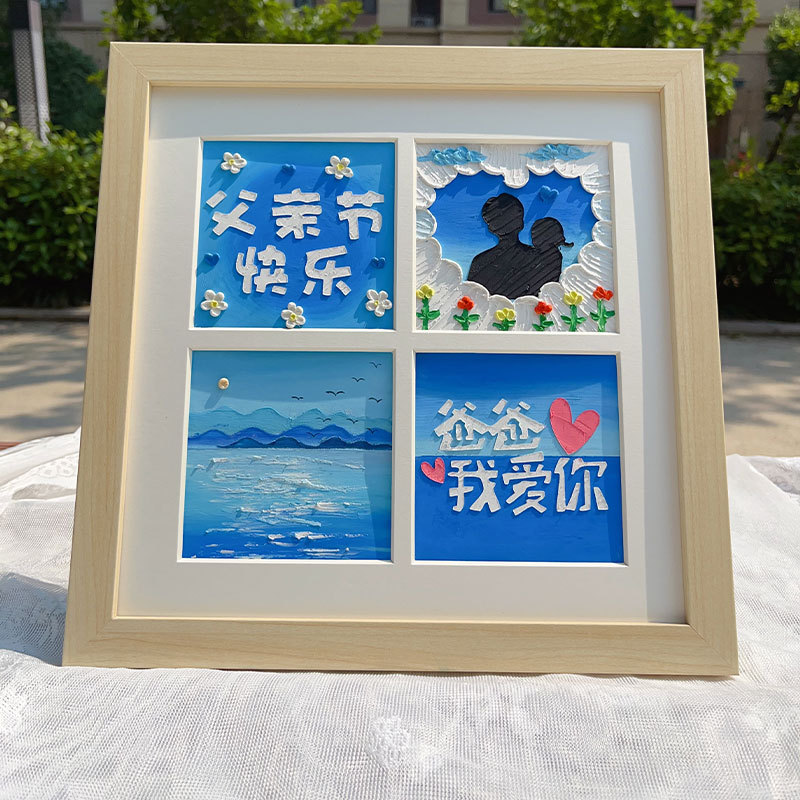 Father's Day Gift DIY Oil Pastel Material Kit for Dad and Husband, Creative and Practical, Birthday Commemoration, for Students Father's Day Gift DIY Oil Pastel Material Kit for Dad and Husband, Creative and Practical, Birthday Commemoration, for Students
