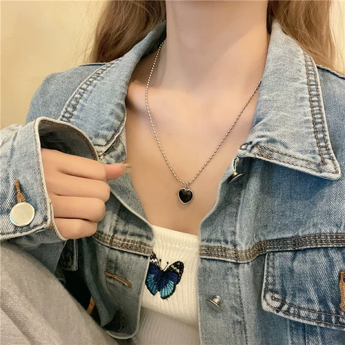 Ожерелье, аксессуар, дизайнерский брендовый небольшой товар, замок, цепочка до ключиц, 2024 года, тренд сезона