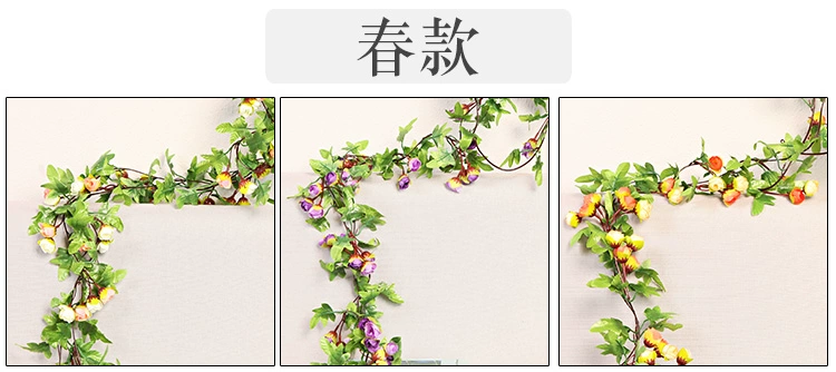 Mô phỏng hoa hồng hoa hồng giả hoa điều hòa không khí sưởi ấm đường ống trang trí tường đám cưới treo hoa nhựa - Hoa nhân tạo / Cây / Trái cây cây hoa hồng giả