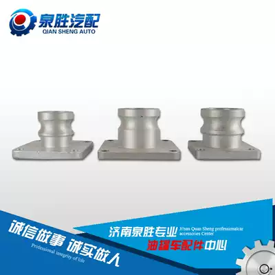 Square export square flange export tank truck sprinkler auto parts aluminum alloy male end aluminum oil outlet two to four inches