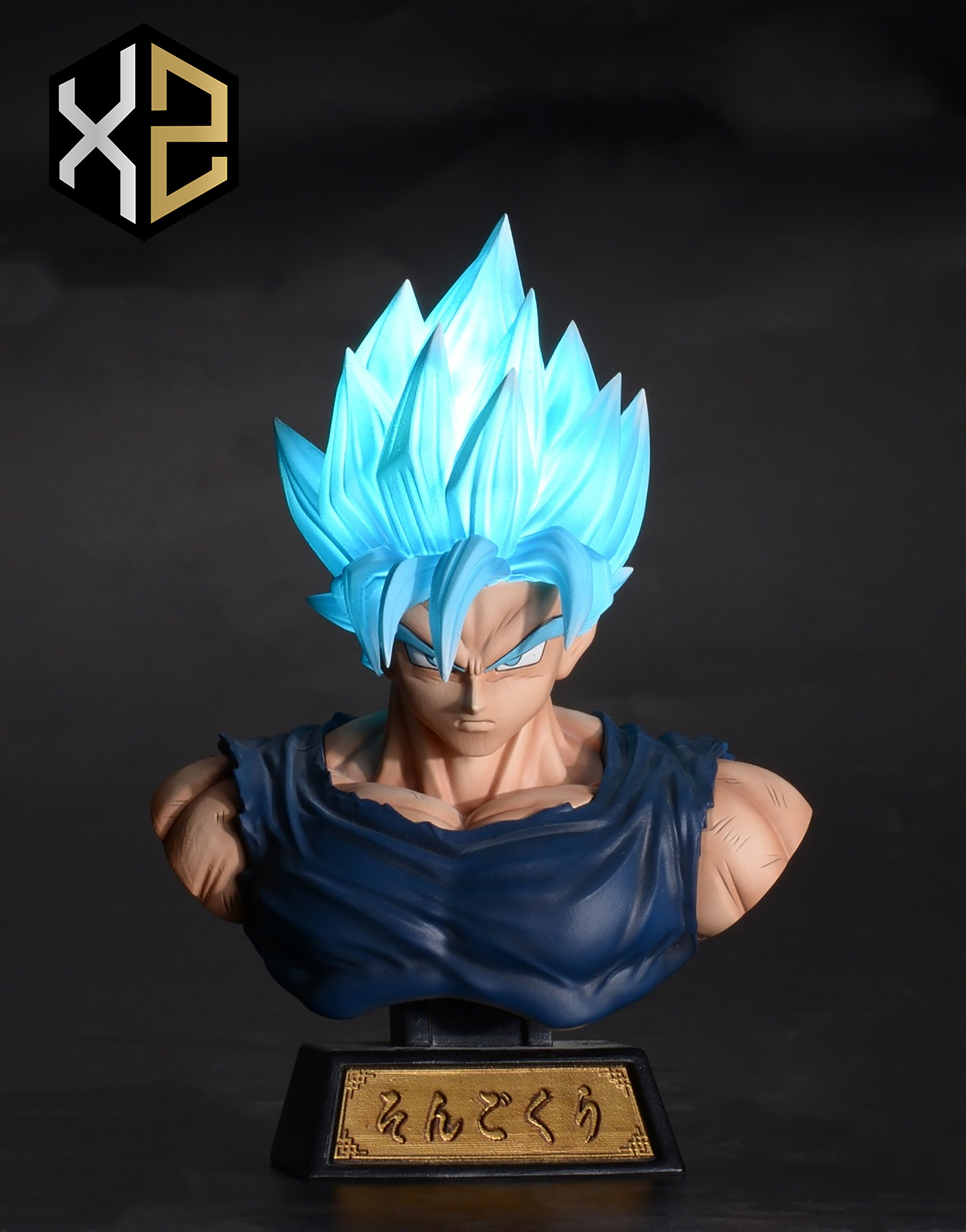 Super Saiyan God Son Goku Bust Dragon Ball Resin Statue Xs Studios Pre Order New Ebay