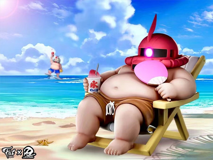 CPXX DP9 Studio Fat boy GUNDAM Zaku Resin Statue In Stock Eye Led