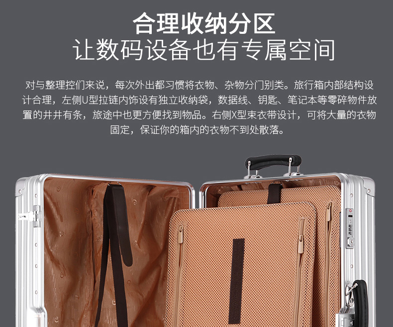 Xe đẩy bánh xe phổ mô hình tùy chỉnh LOGO khung nhôm mật khẩu du lịch hành lý dễ thương sóng tươi nhỏ Hàn Quốc nam giới và phụ nữ cặp kéo