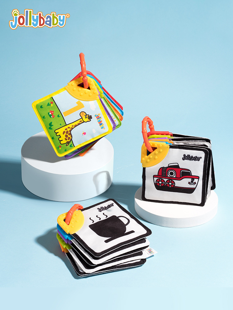 Jollybaby black and white cognitive cards newborn enlightenment book vision inspires the early development of baby potential