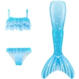 Детский купальник, наряд маленькой принцессы, комплект, крой «рыбий хвост», подходит для подростков