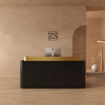 Mens clothing store black paint bar womens clothing store cashier small hotel entrance front desk reception desk