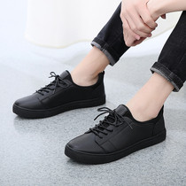 Chefs shoes mens non-slip waterproof and oil-proof kitchen shoes special shoes mens shoes all black leather shoes work shoes