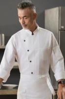 Белый лонгслив, фартук