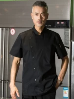 Черный, дышащий, короткий рукав