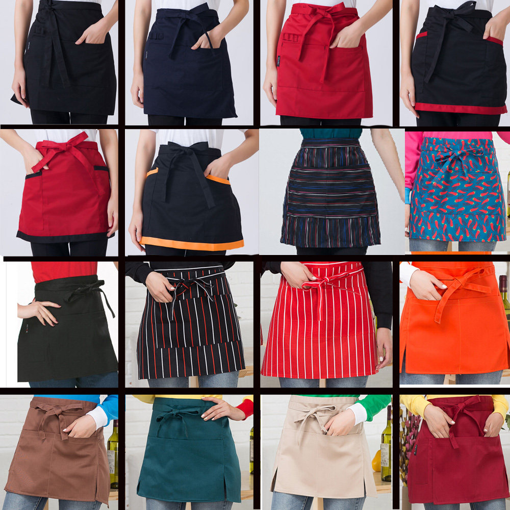 BBQ catering waiter cowboy half-cut apron men and women Korean food coffee kitchen anti-oil pollution