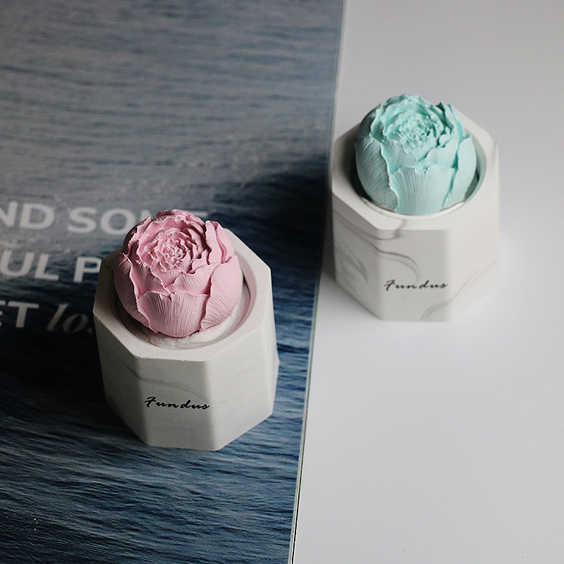 Cactus potted office study without fire aromatherapy essential oil diffuser stone ornaments lasting fragrance Tanabata gift