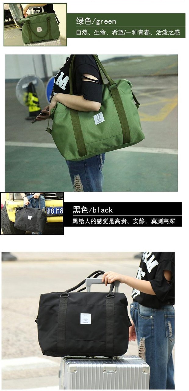 Túi du lịch xách tay nữ xách tay không thấm nước lưu trữ túi dung lượng lớn túi duffel túi thể dục nam có thể kéo xe đẩy hành lý mẫu túi du lịch đẹp