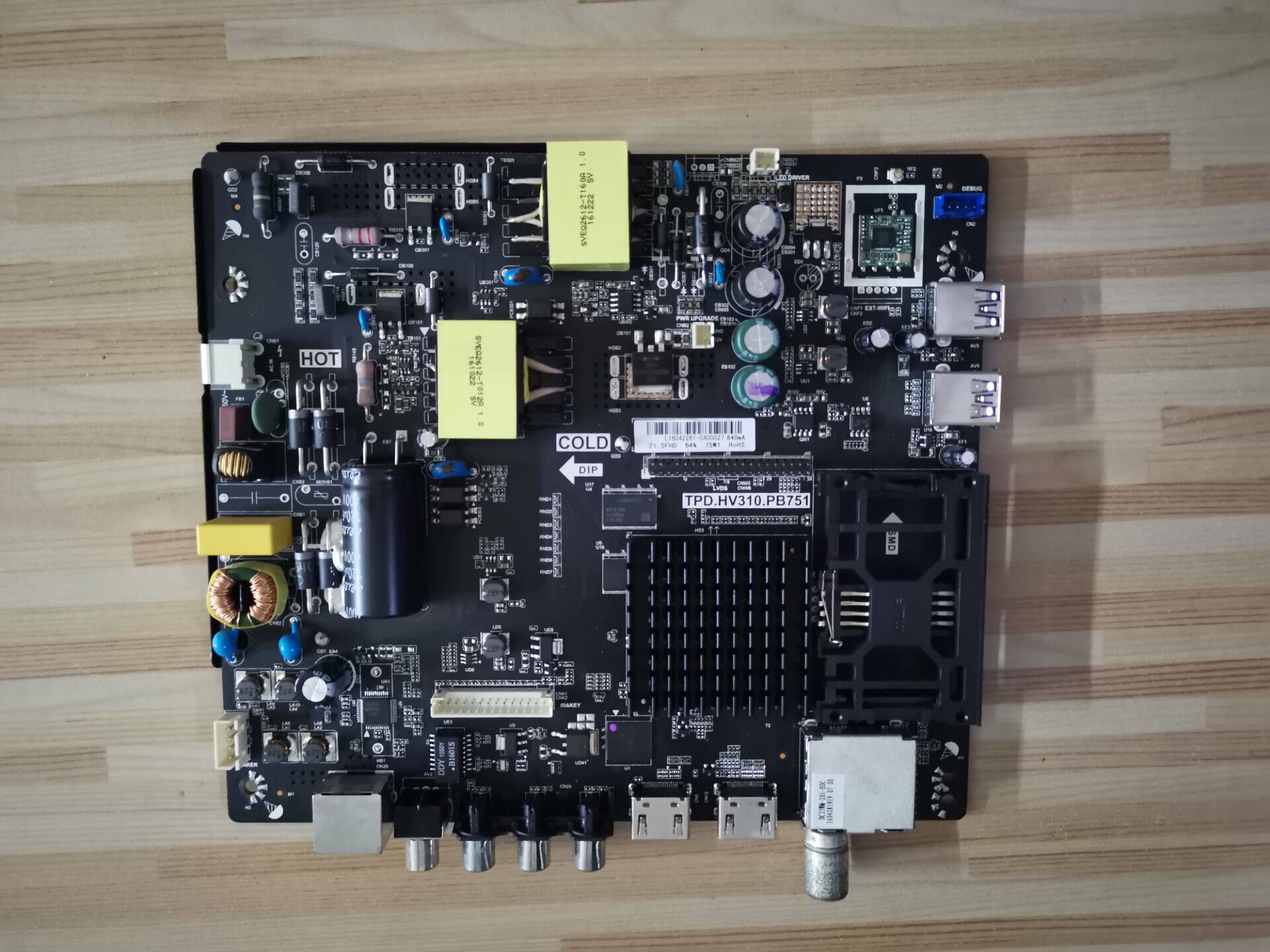Original 43-inch LCD TV motherboard TPD HV310 PB751 with screen LC430DUY-SHA3