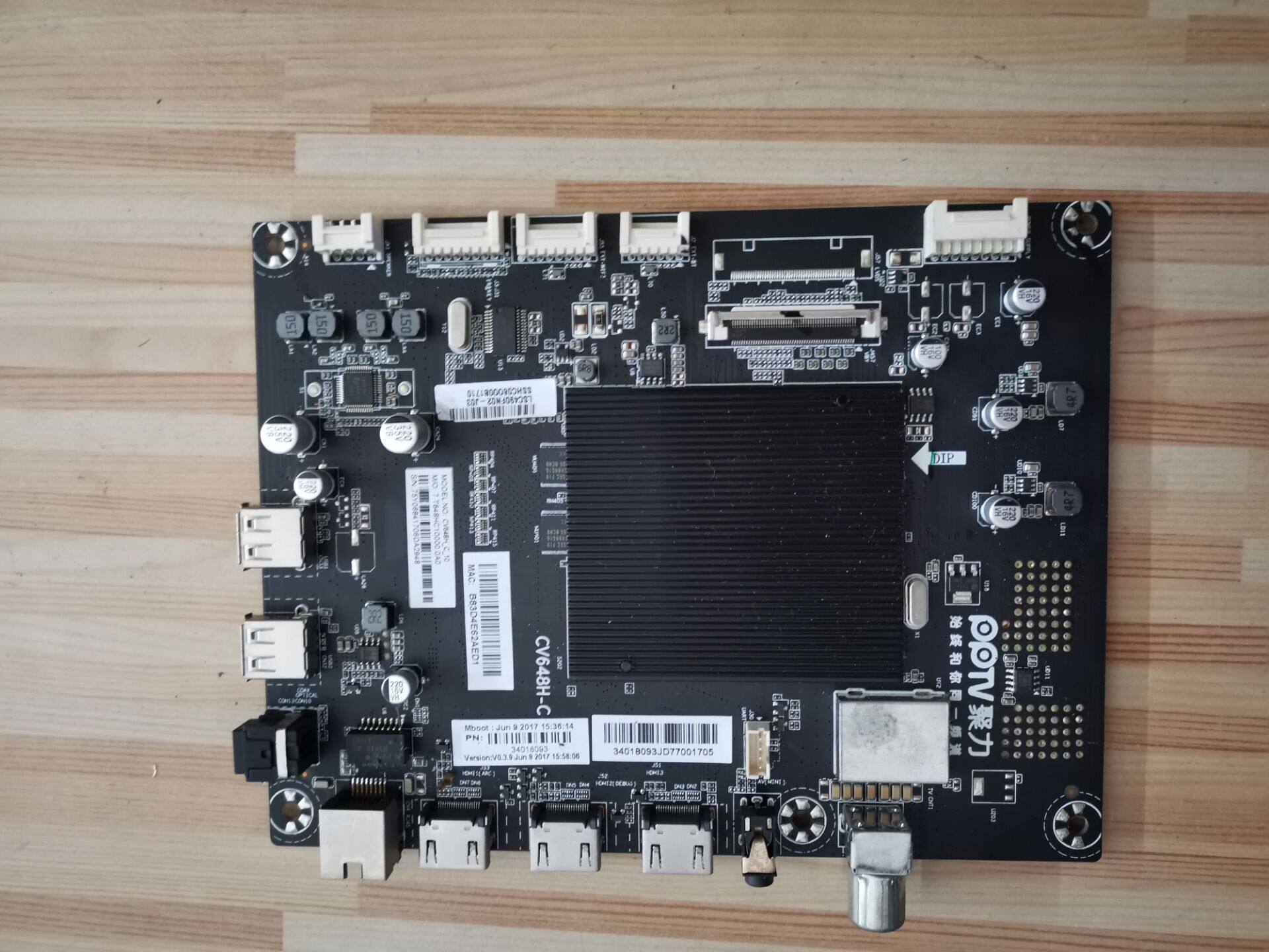 The original Kangjia PPTV K49 55U27 motherboard CV648H-C screen 72001568YT 69YT