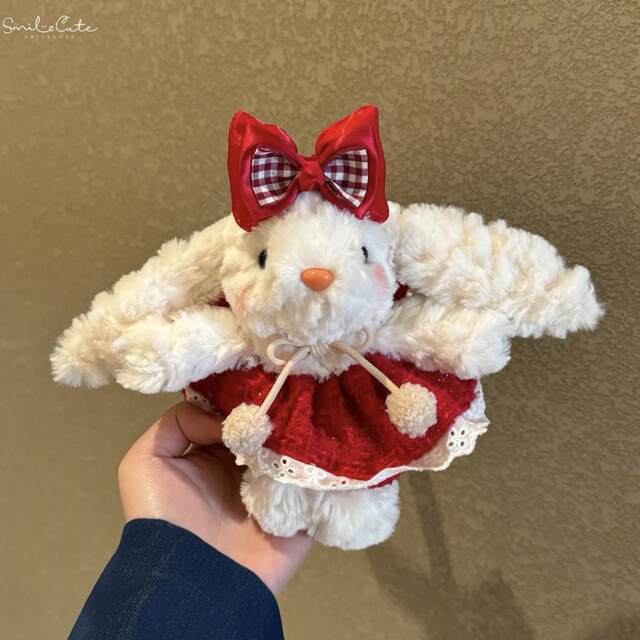 Hong Kong Sc Cute Lop-Eared Rabbit Plush Toy Keychain Bag Pendant Cartoon Gift