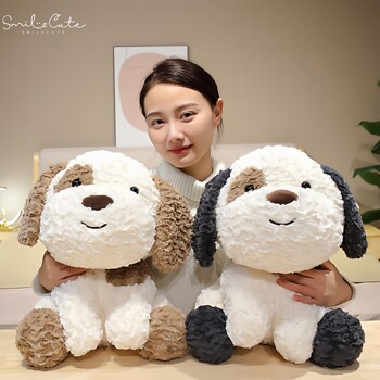 Hong Kong Sc Sitting Posture Big-Eared Dalmatian Plush Toy Puppy Doll for Children and Girls Holiday Gift
