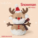 Japanese Sc Christmas Reindeer Snowman Plush Toy Cute Doll Sleeping Pillow Stuffed Animal Birthday Gift
