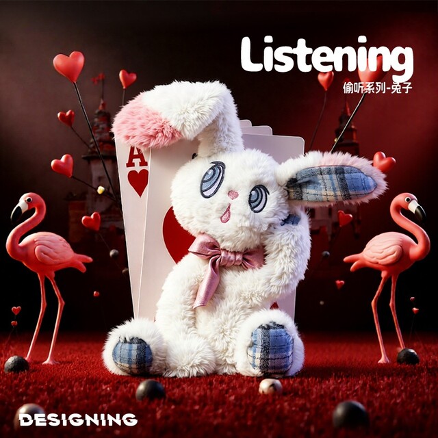 Hong Kong Sc Listening Rabbit Plush Toy Cute Doll Sleeping Pillow Girl Doll Stuffed Toy Birthday Gift