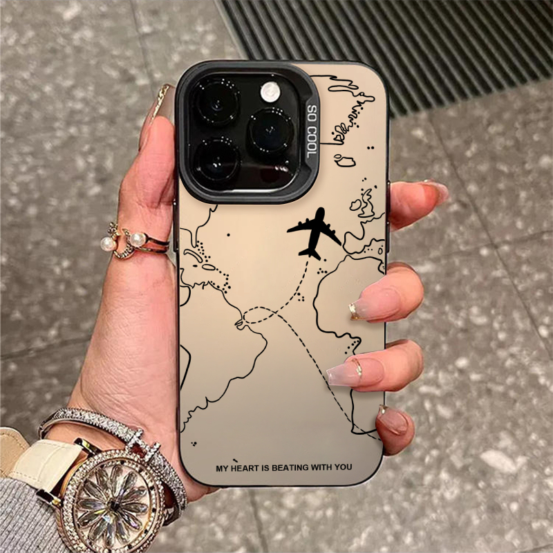 Airplane Aviation Map Iphone16Promax Creative 15Plus Niche iPhone 14 Phone Case Huawei P80 Xiaomi 13Vivoiqz9T Anti-Drop Oppo Realme One Plus 12 Protective Cover Airplane Aviation Map Iphone16Promax Creative 15Plus Niche iPhone 14 Phone Case Huawei P80 Xiaomi 13Vivoiqz9T Anti-Drop Oppo Realme One Plus 12 Protective Cover