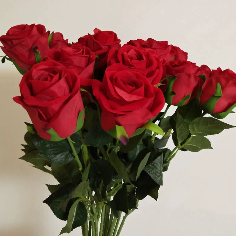 Mô phỏng Hoa hồng đỏ Phòng khách đơn Phòng ngủ Hoa giả Trang trí nội thất Đám cưới Khô Bó hoa Nhà hàng Trang trí khách sạn - Hoa nhân tạo / Cây / Trái cây