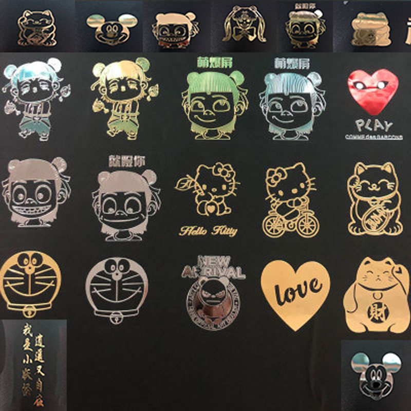 Metal stickers little Nacha mobile phone stickers Metal Cat Metal Logo Mobile Phone Protection Shell Set Metal Stickup Feel Free Sticker